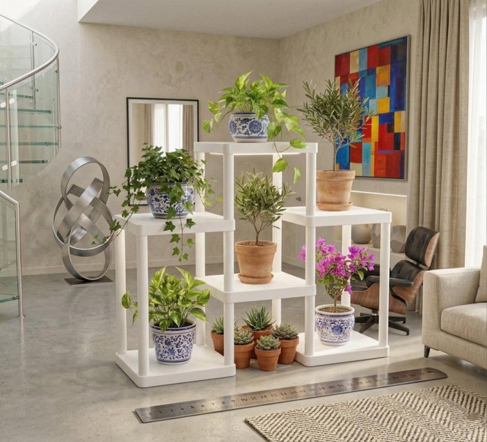 Hanah Home Sakura Flower - White Estantería Plástica Multiusos